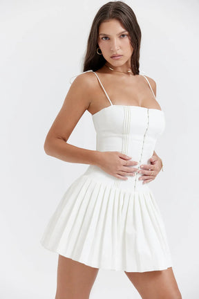 Vestido Curto com Alças Modelador - Lindele Exclusive