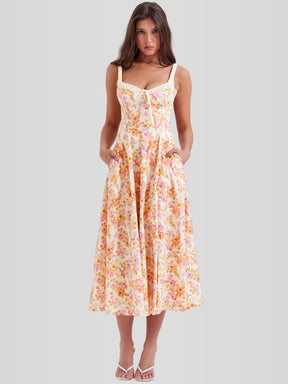 Vestido Bustier Midi - Modelador - Lindele Exclusive