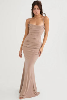 Vestido Longo Vinho - Lindele Exclusive