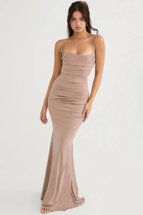 Vestido Longo Vinho - Lindele Exclusive