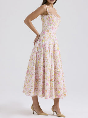 Vestido Midi Floral - Lindele Exclusive