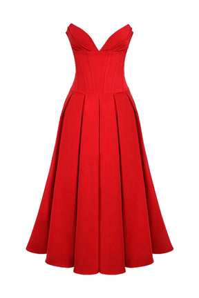 Vestido Midi Espartilho - Lindele Exclusive