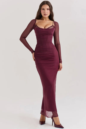 Vestido Longo Com Renda - Lindele Exclusive