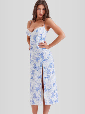 Vestido Midi Floral - Lindele Exclusive