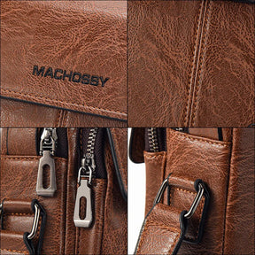 Mochila Masculina de Couro Legítimo - Enduro