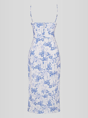 Vestido Midi Floral - Lindele Exclusive