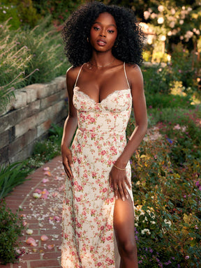 Vestido Midi Floral - Lindele Exclusive