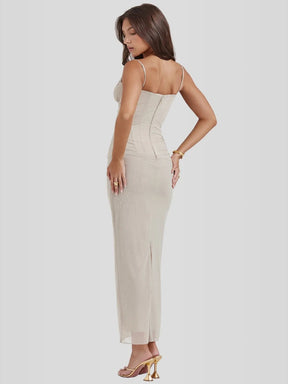 Vestido Longo Slim - Lindele Exclusive