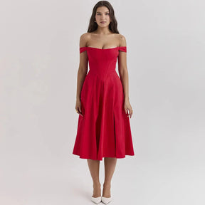 Vestido Midi  Estilo corset - Lindele Exclusive