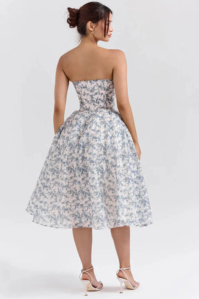 Vestido Midi Floral  - Lindele Exclusive