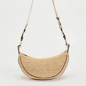 Bolsa de Palha Pequena Meia Lua