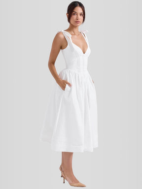 Vestido  Corpete com barbatanas - Lindele Exclusive