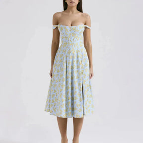 Vestido Midi  Estilo corset - Lindele Exclusive