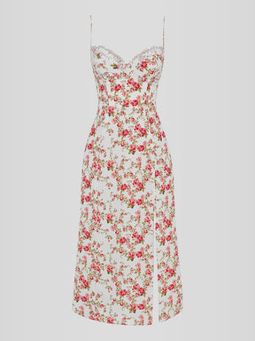 Vestido Midi Floral - Lindele Exclusive
