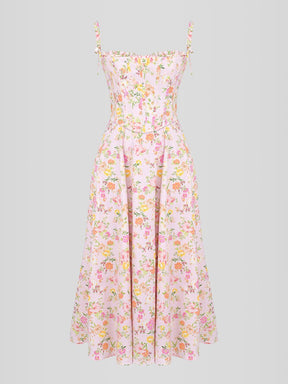 Vestido Midi Floral - Lindele Exclusive