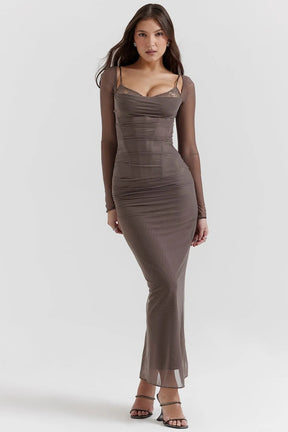 Vestido Longo Com Renda - Lindele Exclusive