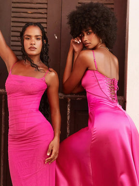 Vestido Longo Slim - Lindele Exclusive