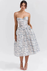 Vestido Midi Floral  - Lindele Exclusive