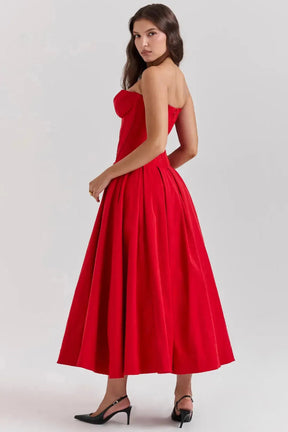 Vestido Midi Espartilho - Lindele Exclusive