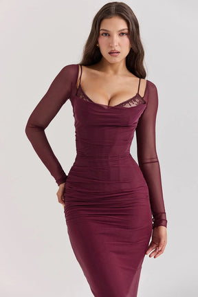 Vestido Longo Com Renda - Lindele Exclusive