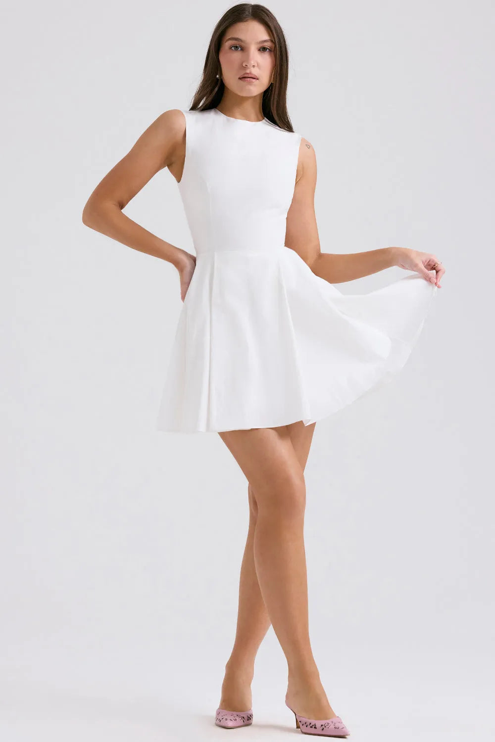 Vestido Curto Plissado - Lindele Exclusive