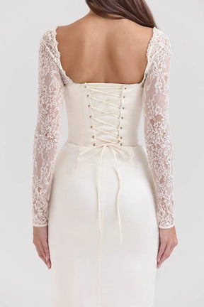 Vestido Longo Em Cetim - Lindele Exclusive