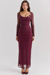 Vestido Longo Com Renda - Lindele Exclusive