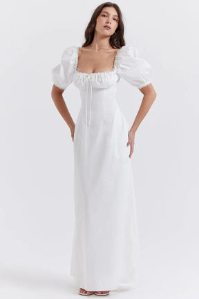 Vestido Longo Com Algodão - Lindele Exclusive