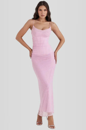 Vestido Longo Slim - Lindele Exclusive