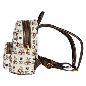 Mochila Feminina de Couro Ursinho Pooh