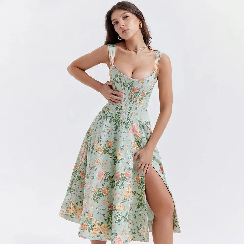 Vestido Midi  Estilo corset - Lindele Exclusive