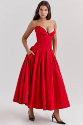 Vestido Midi Espartilho - Lindele Exclusive