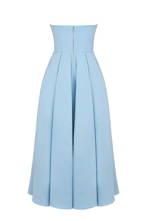 Vestido Feminino Midi Sem Alça - Lindele Exclusive