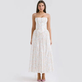 Vestido Midi Floral - Lindele Exclusive
