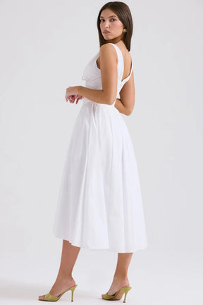 Vestido Midi Liso Modelador - Lindele Exclusive