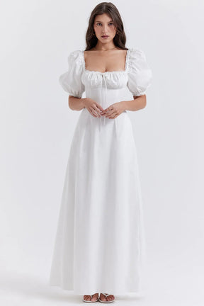 Vestido Longo Com Algodão - Lindele Exclusive