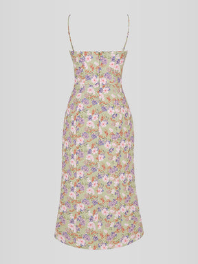 Vestido Midi Floral - Lindele Exclusive