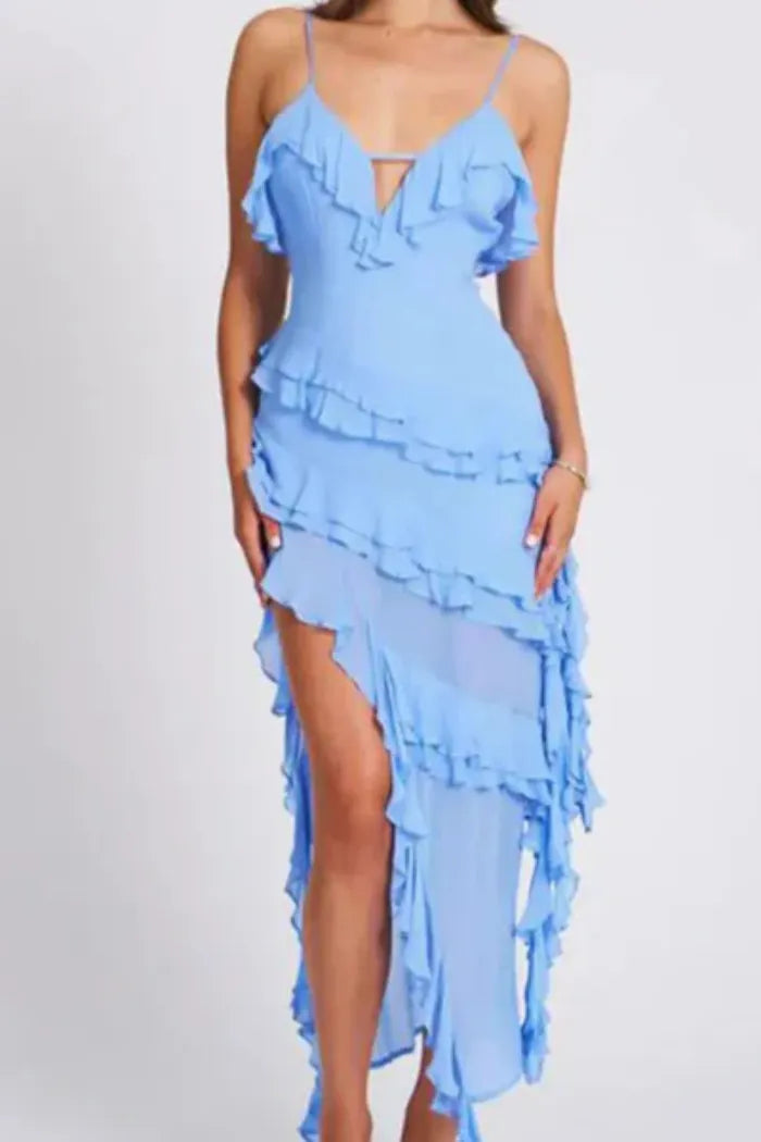 Vestido longo fluído - Lindele Exclusive
