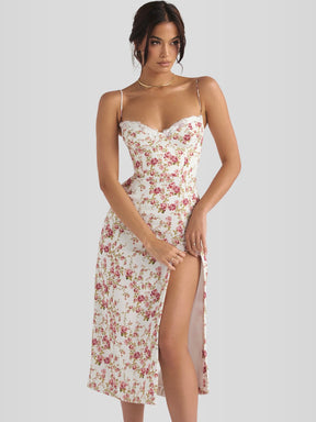 Vestido Midi Floral - Lindele Exclusive