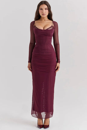 Vestido Longo Com Renda - Lindele Exclusive