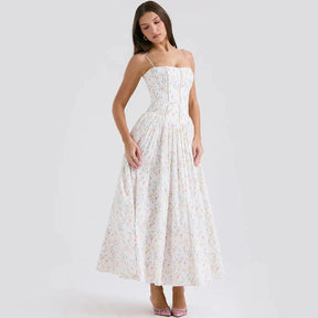 Vestido Midi Floral - Lindele Exclusive