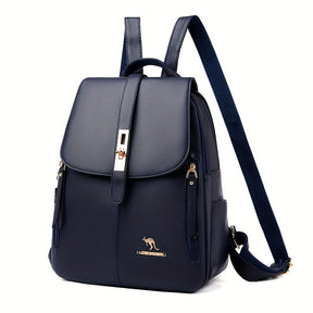Mochila Feminina de Couro com Fivela - Sophie