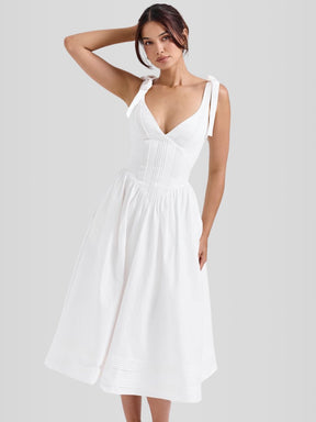 Vestido  Corpete com barbatanas - Lindele Exclusive
