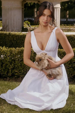 Vestido Midi Liso Modelador - Lindele Exclusive