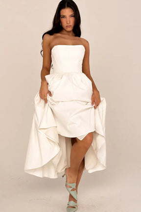 Vestido Feminino  Midi Sem Alça - Lindele Exclusive