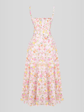 Vestido Midi Floral - Lindele Exclusive