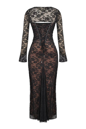 Vestido Longo de Renda - Lindele Exclusive
